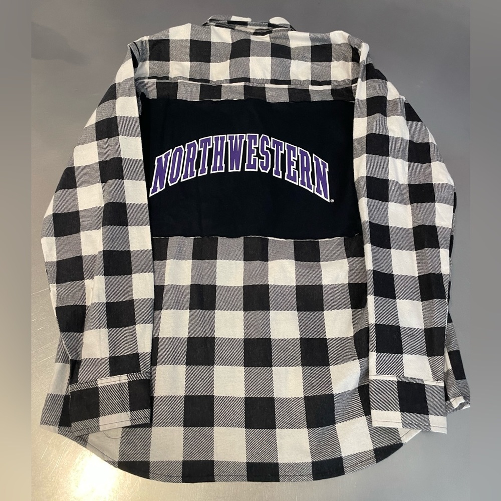 Northwestern patch flannel